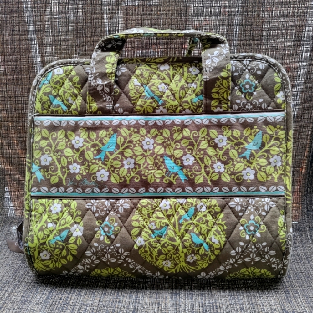 Vera Bradley Sittin' in a Tree pattern large hanging cosmetic organizer